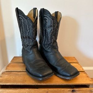 Handmade Leather Black Leather Boots size 11EE